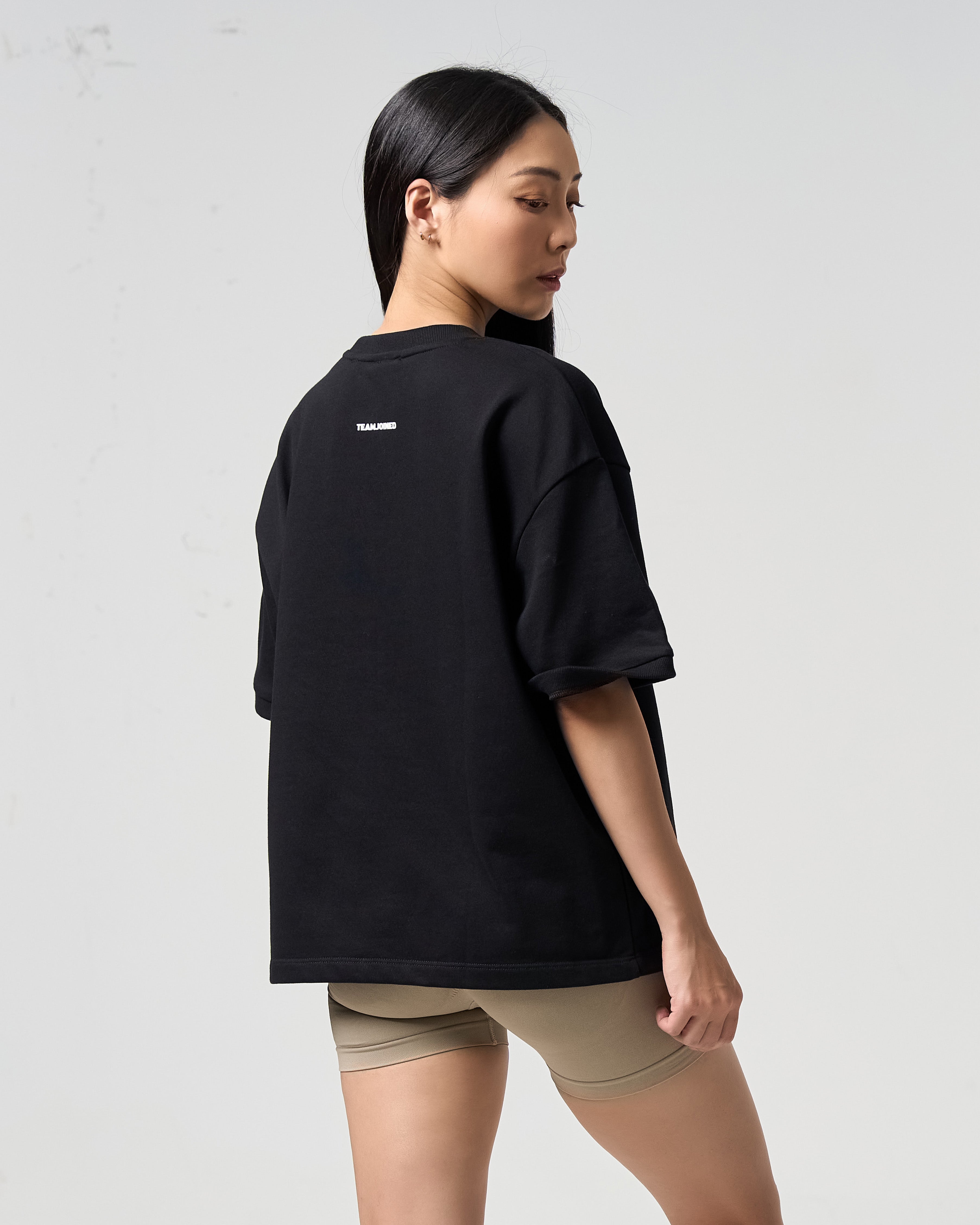 Emblem Cropped Oversized