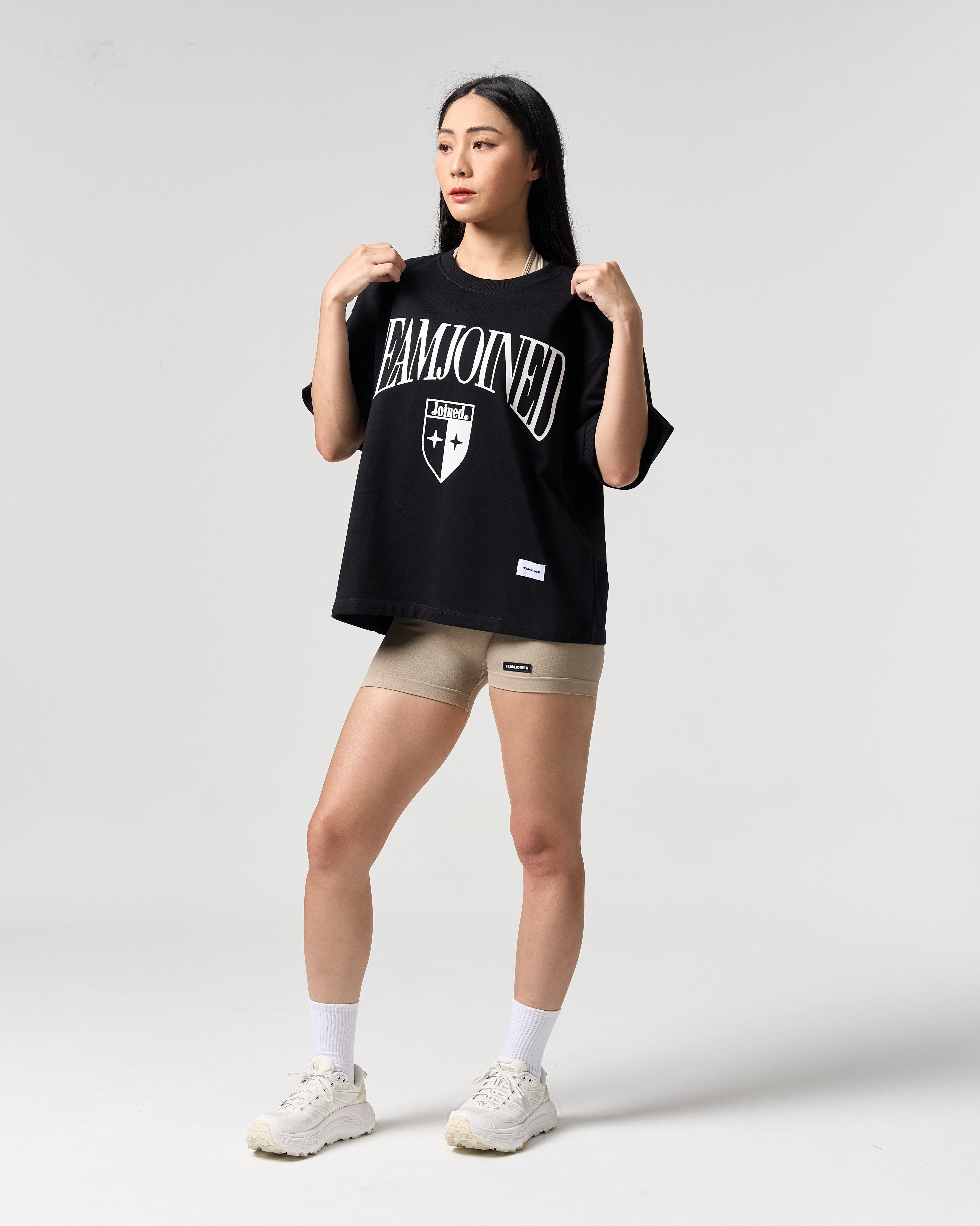 Emblem Cropped Oversized