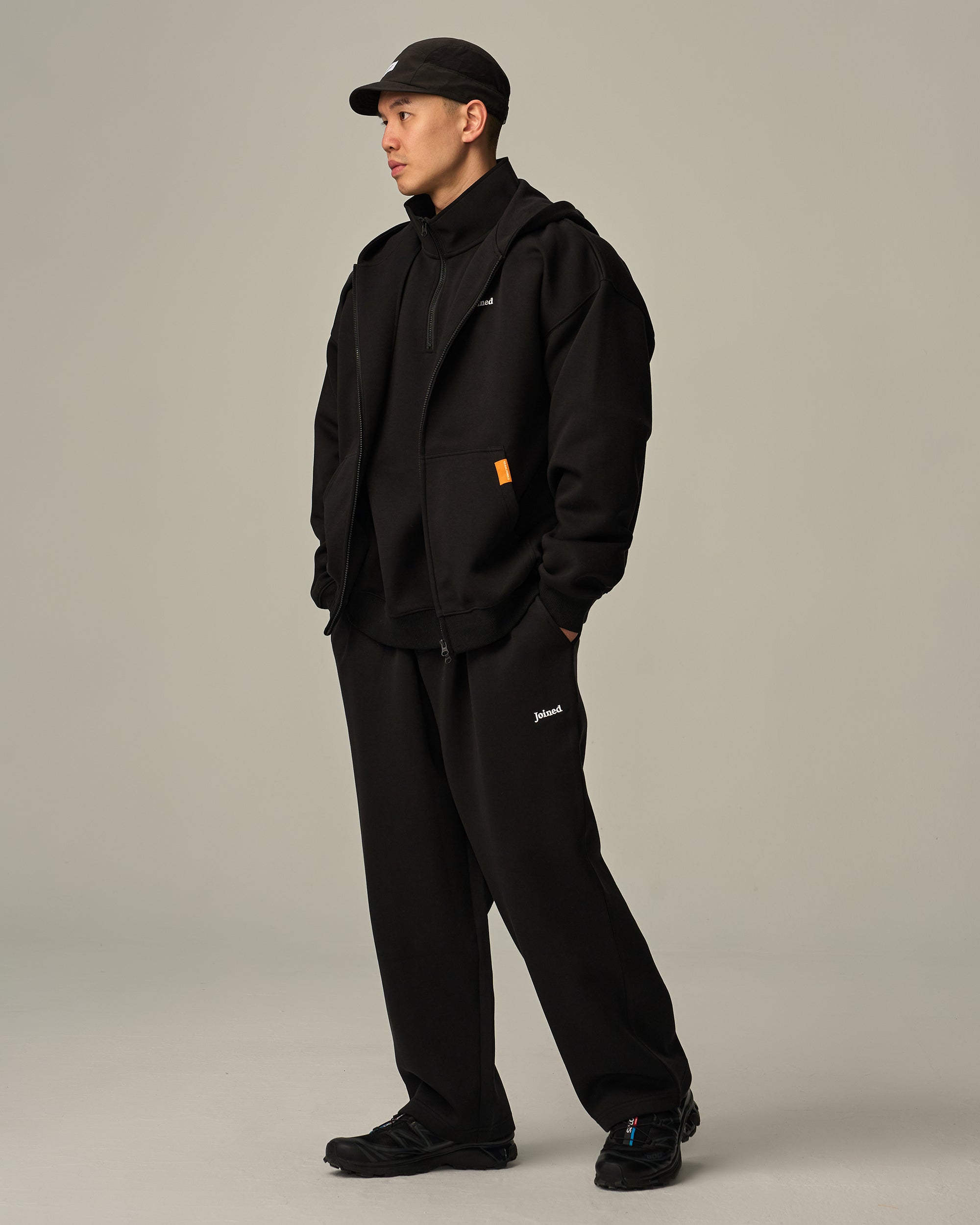 Track Zip-Up Oversized Hoodie