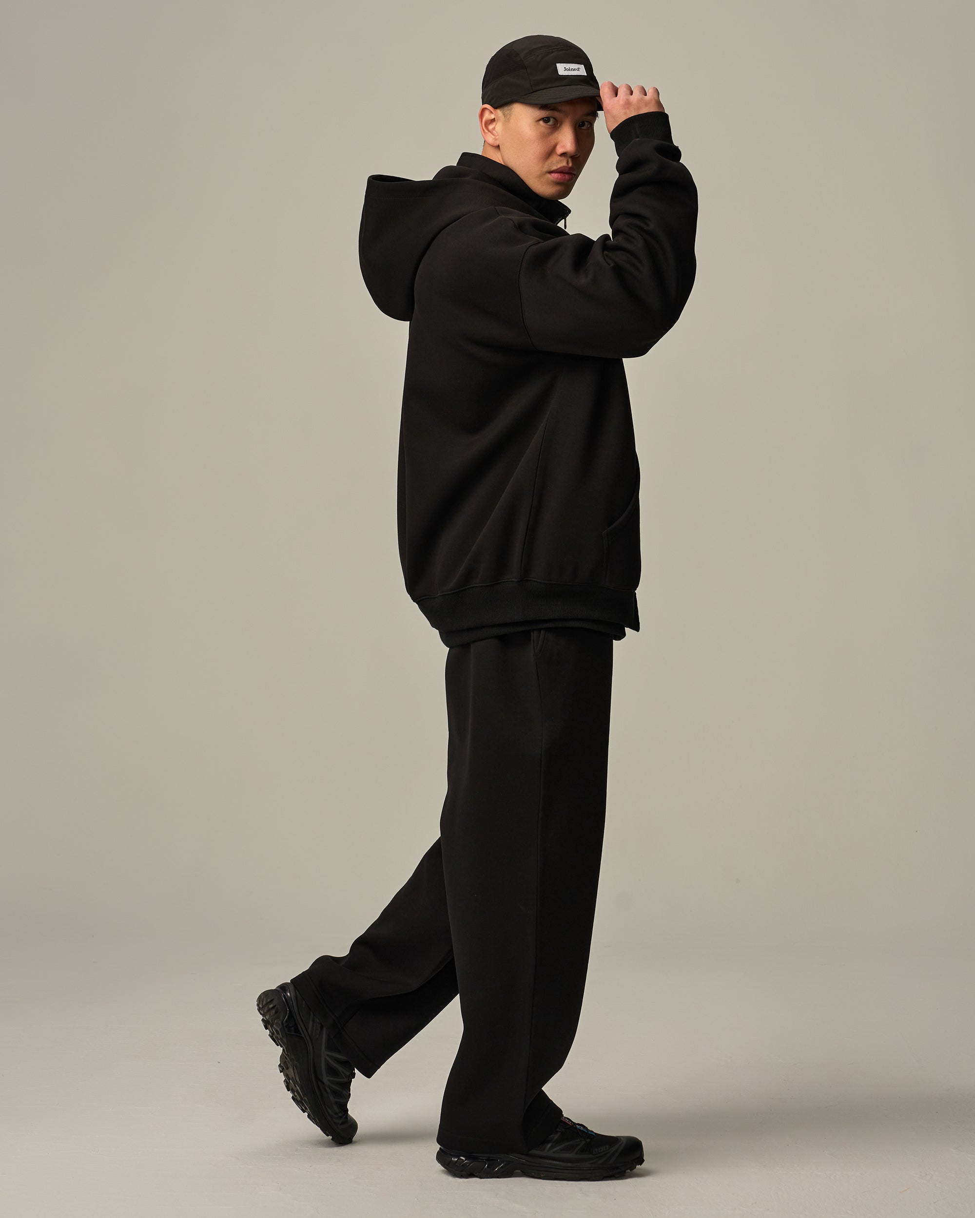 Track Zip-Up Oversized Hoodie