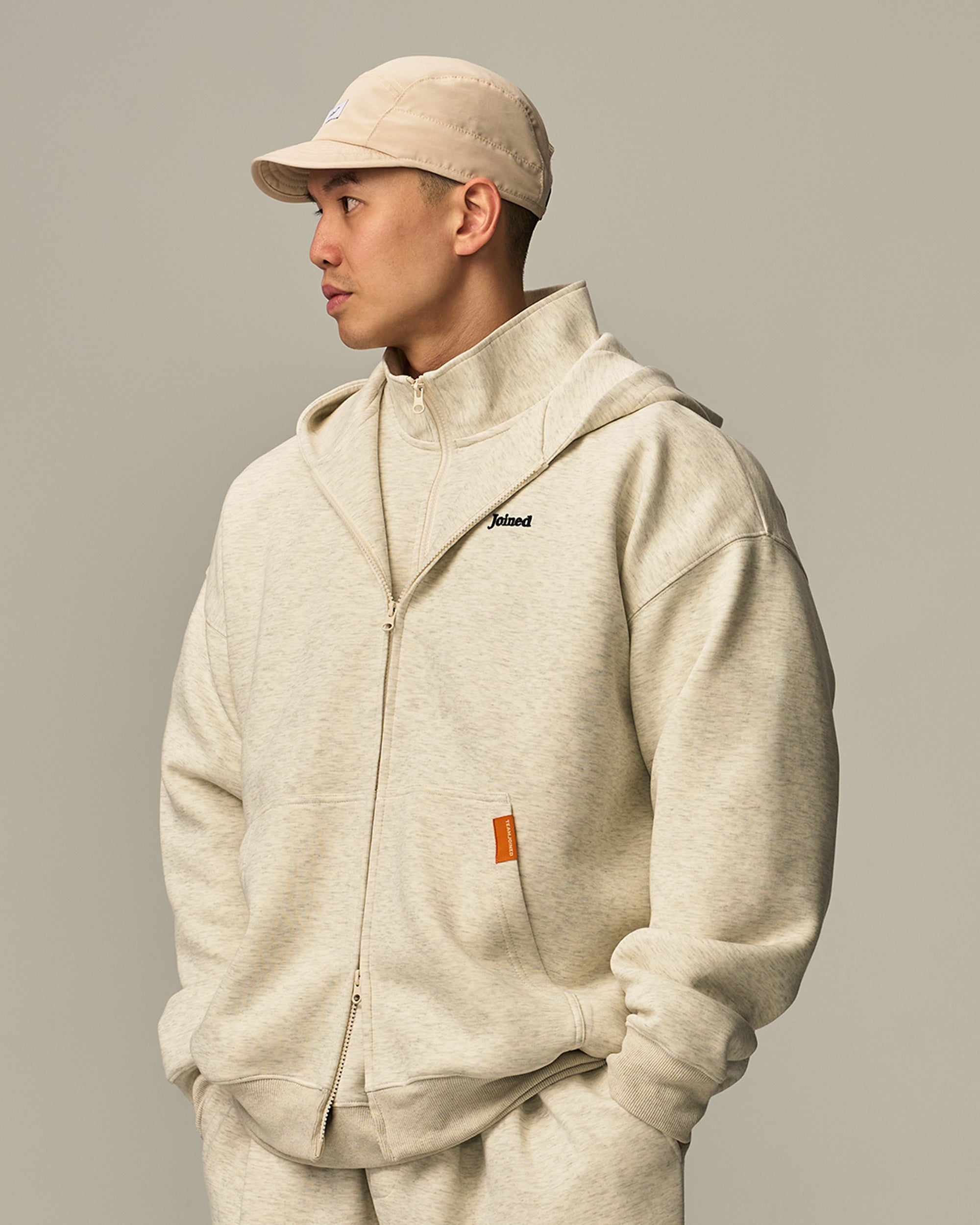 Track Zip-Up Oversized Hoodie