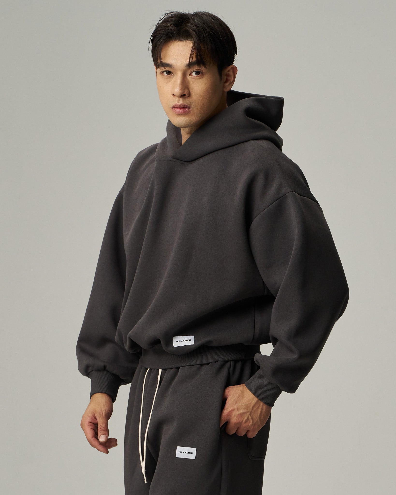 Tagged Boxy Hoodie