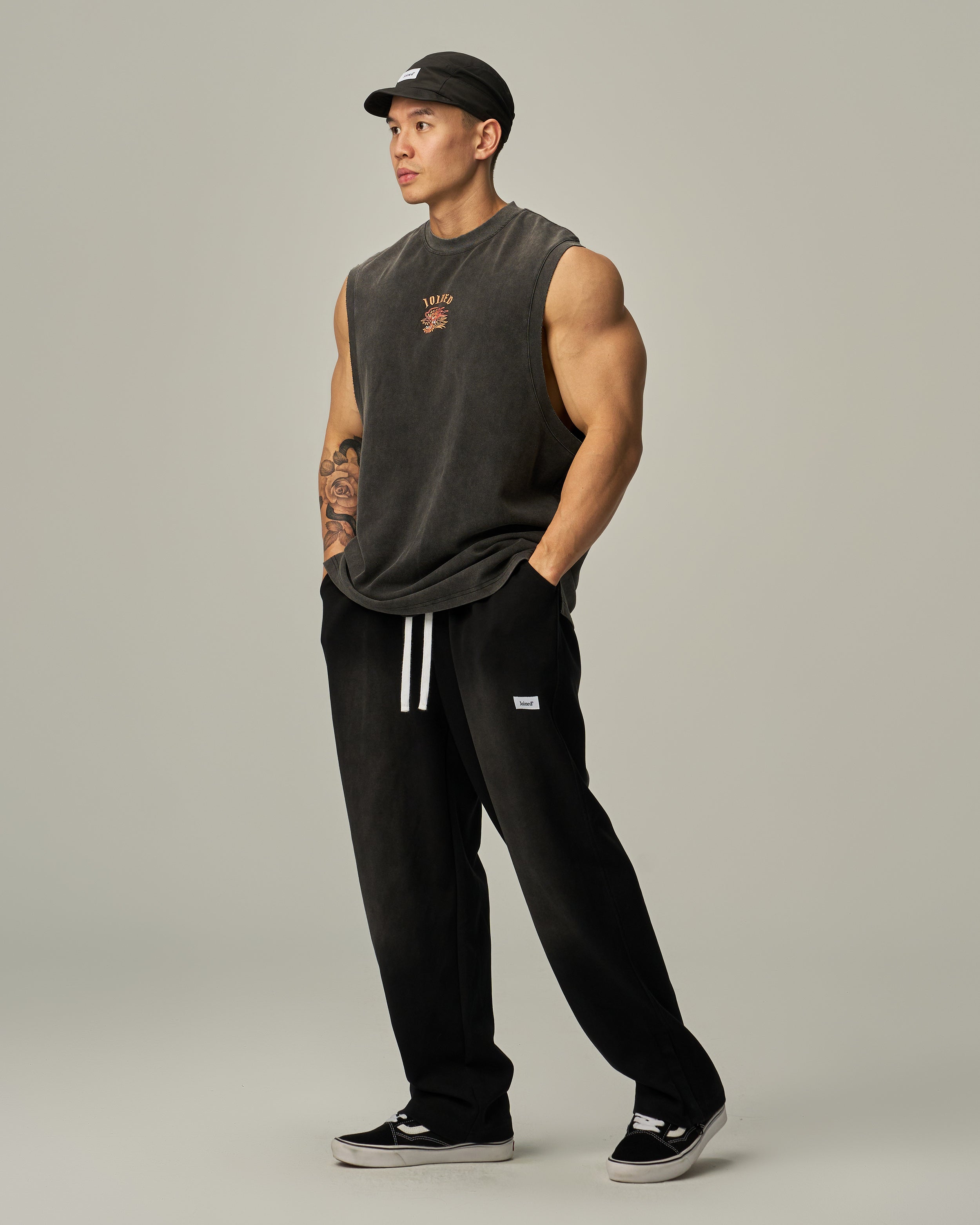 color_Orange / Washed Black