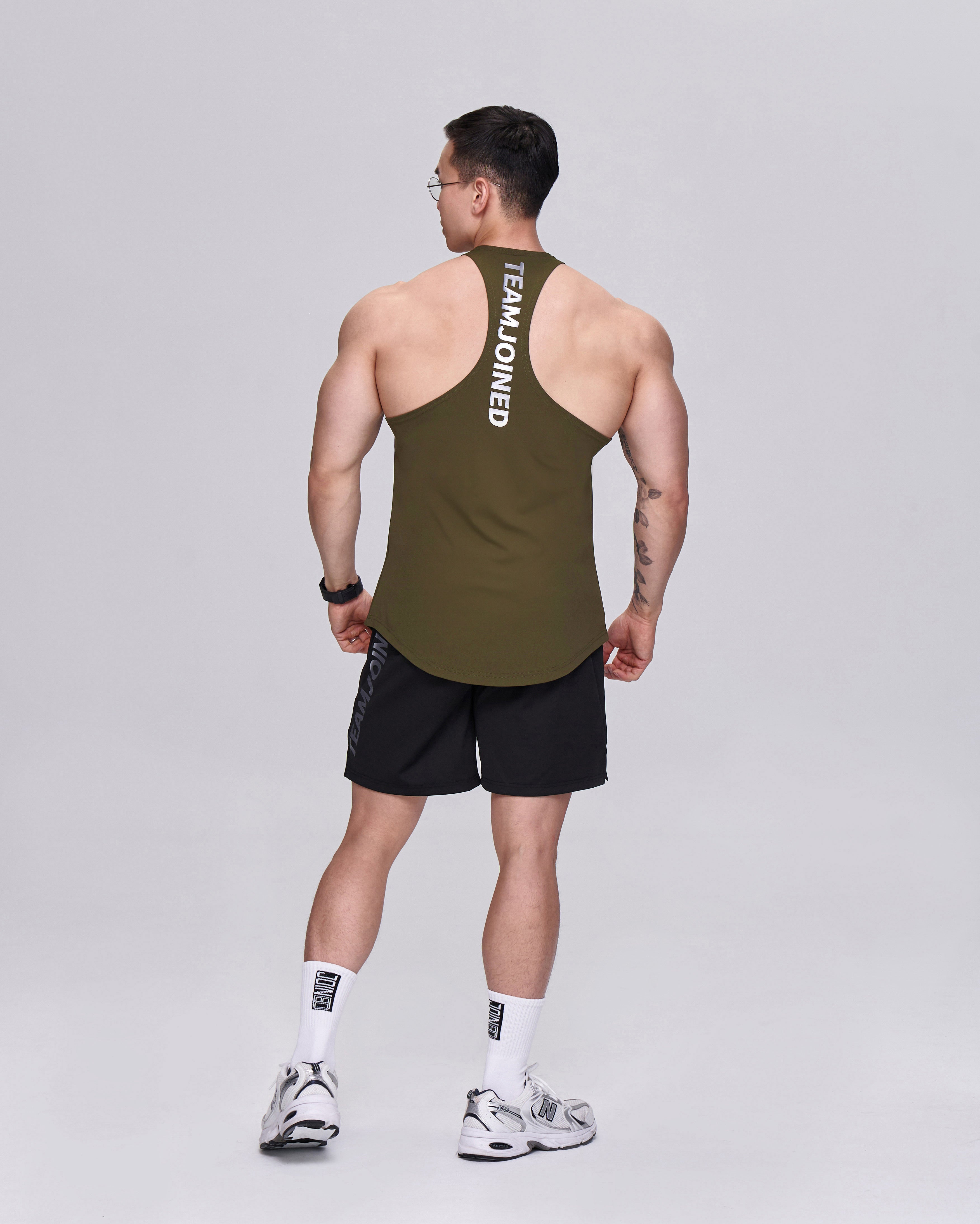 color_silver/army green