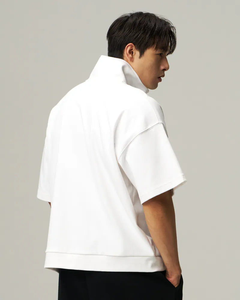 Half-Zip Oversized Shirt