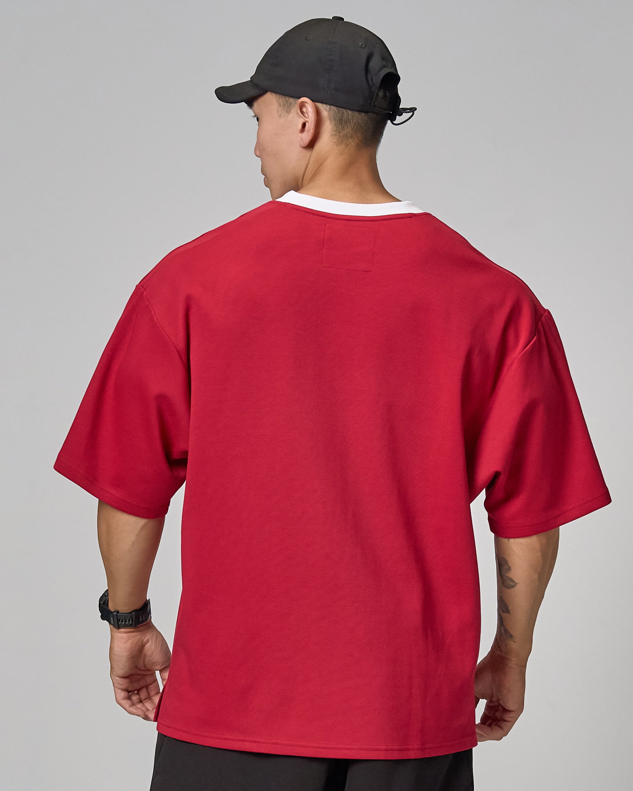 color_White/Drak red