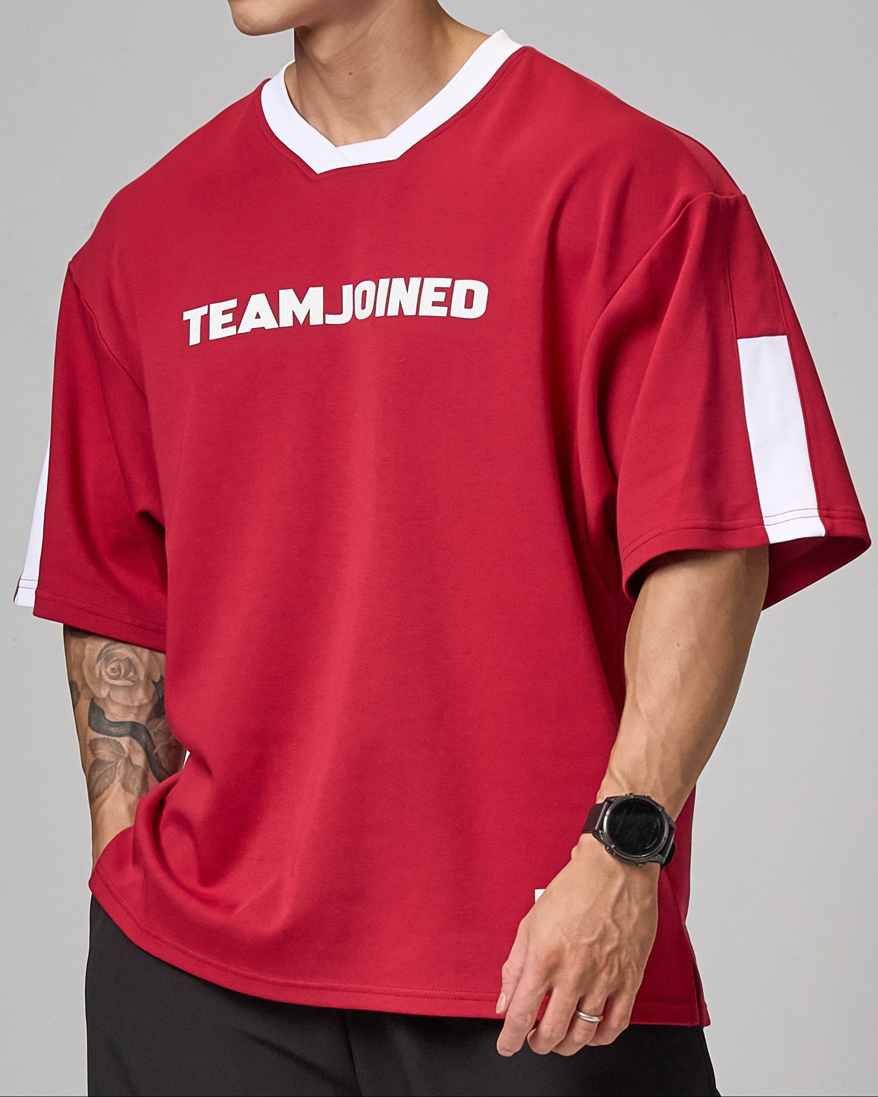 color_White/Drak red